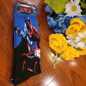 DC Batman 2 pair Socks Sizes 6-12